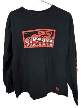 Tiny Tan L-Pop BTS Band Black Long-Sleeve Graphic T-Shirt Men’s L RARE